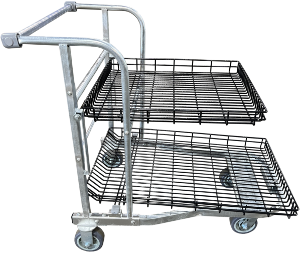 Wellmaster Nesting Shopping Cart 5 inch casters