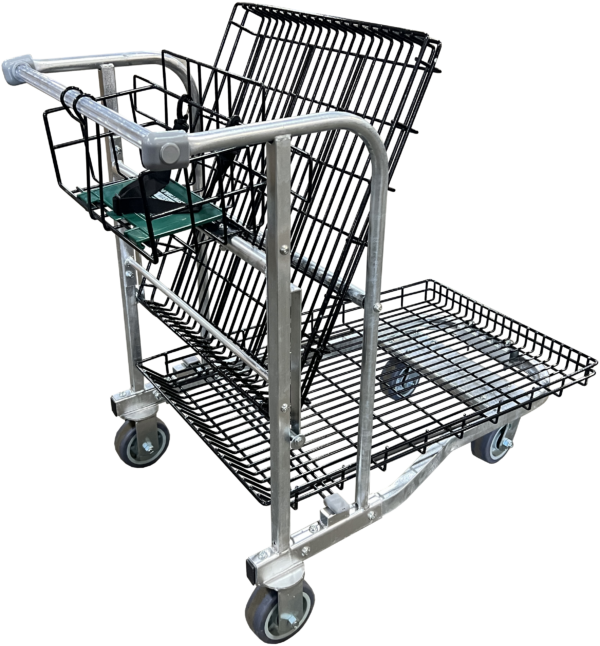 Wellmaster Nesting Shopping Cart 5 inch casters