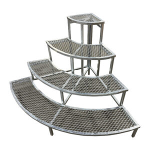 4 Step Quarter Round Display Bench